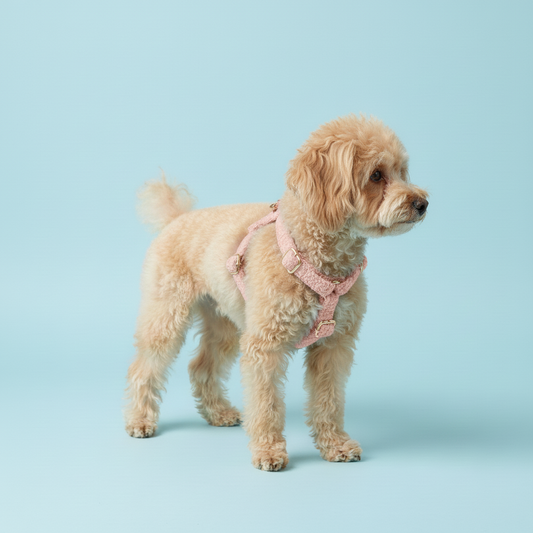 Blush Pink Teddy Fleece Dog 4-Piece Set