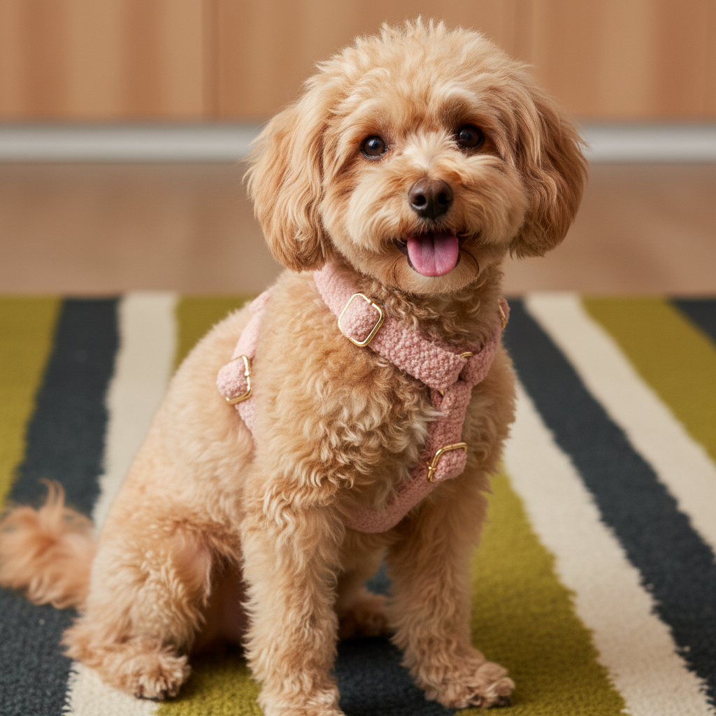 Premium dog harness and leash sets collection featuring tweed, plaid, teddy fleece and gradient nylon designs in 2-piece or complete 4-5 piece sets with no-pull construction