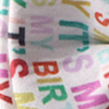 Rainbow Birthday Letter Print Dog Collar