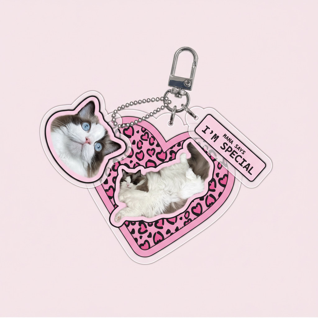 pet keychain, custom pet photo, personalized keychain, bag charm, acrylic keychain, pet accessories, dog keychain, cat keychain, photo keyring