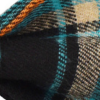Black Teal & Orange Plaid Dog Collar Bow Tie & Leash Set