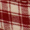 Red & Cream Plaid Dog Harness Set