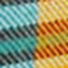 Orange Teal Plaid Dog Harness Set